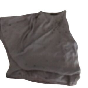 Robert Rodriquez size small lilac sheer lined one shoulder top embellished